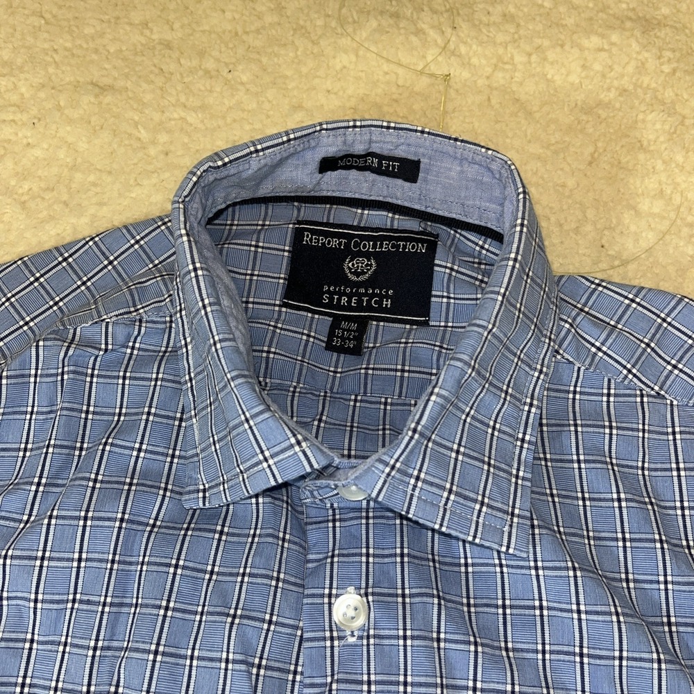 Report Collection X4 Mens Medium Modern Fit Performance Stretch Shirt - Picture 5 of 16
